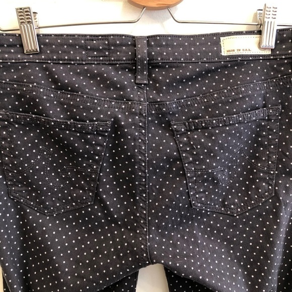 AG Adriano Goldschmied Polka Dot Legging Ankle Jean 25 - Picture 7 of 9